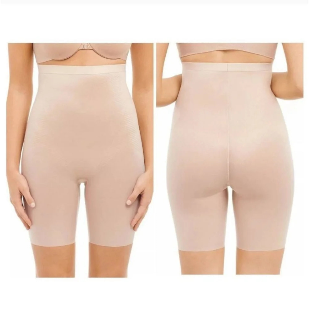Spanx Girl Shorts In Light Beige Sz L
